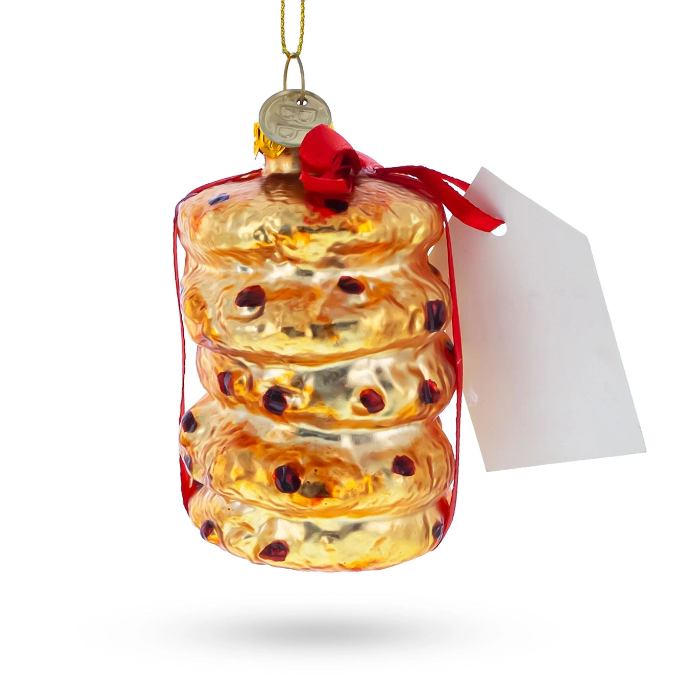 Cookies For Santa Glass Christmas Ornament