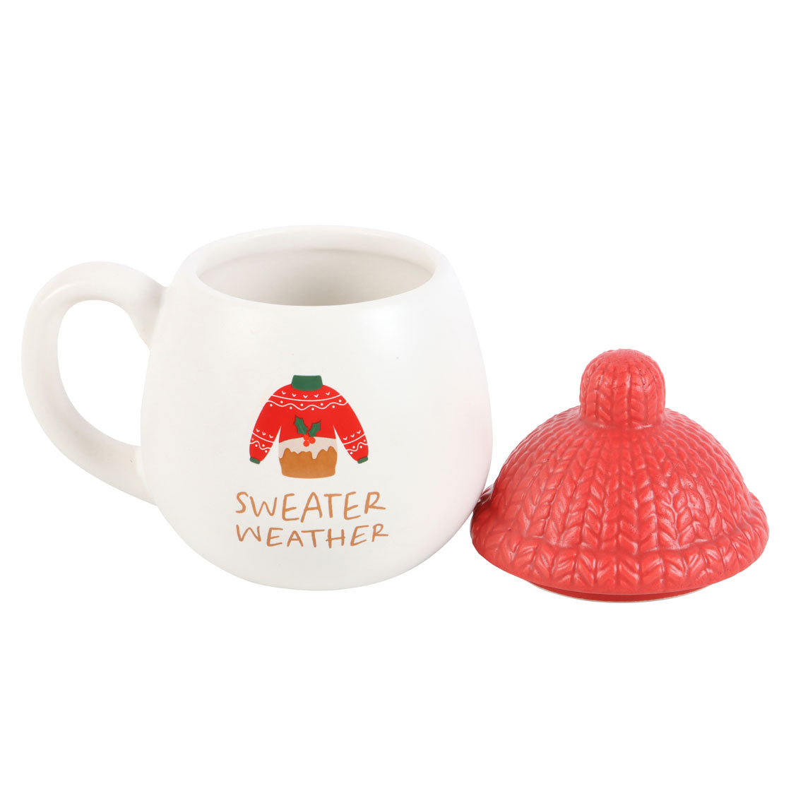 Sweater Weather Christmas Mug with Lid