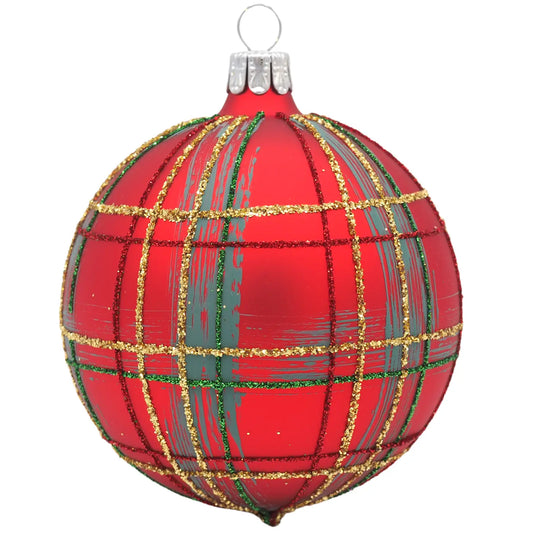 Red Tartan Bauble