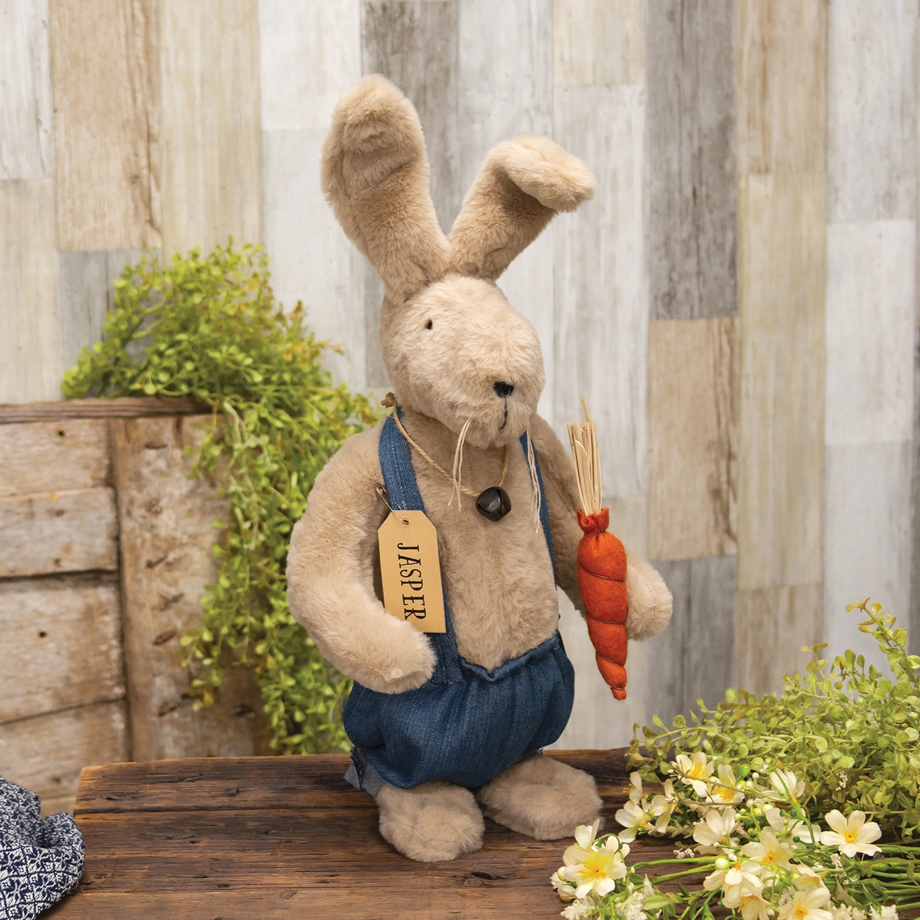 Standing Jasper in Overalls Bunny