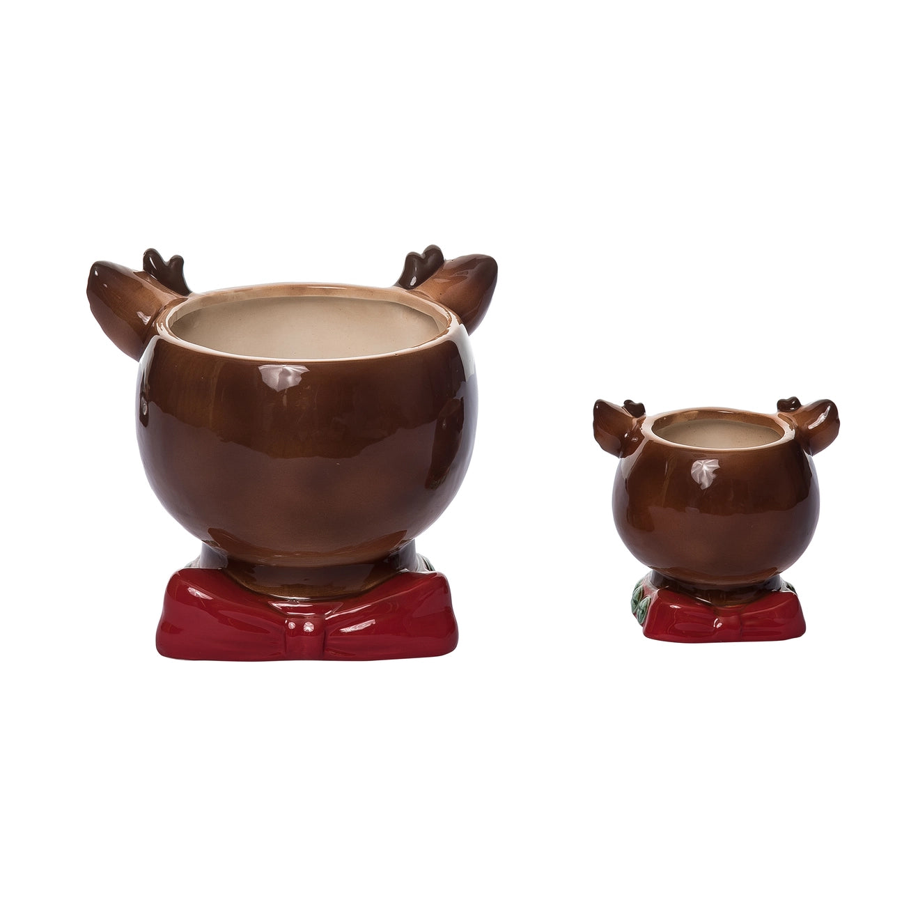 Vintage Reindeer Snack Bowl Set of 2