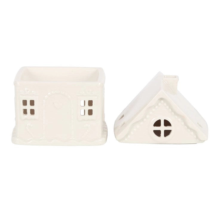 White Gingerbread House oil or Wax Burner