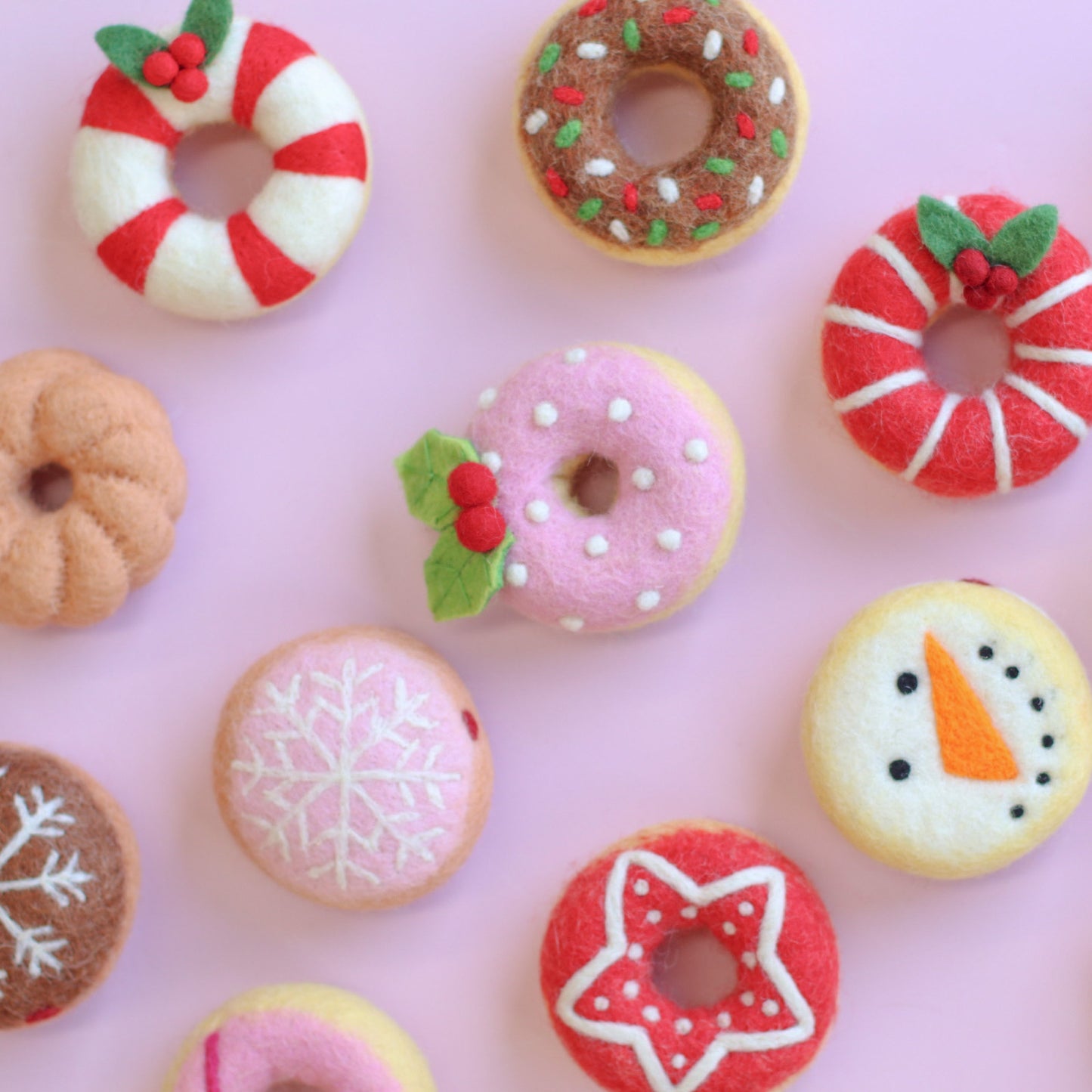 Candy Cane Christmas Donut