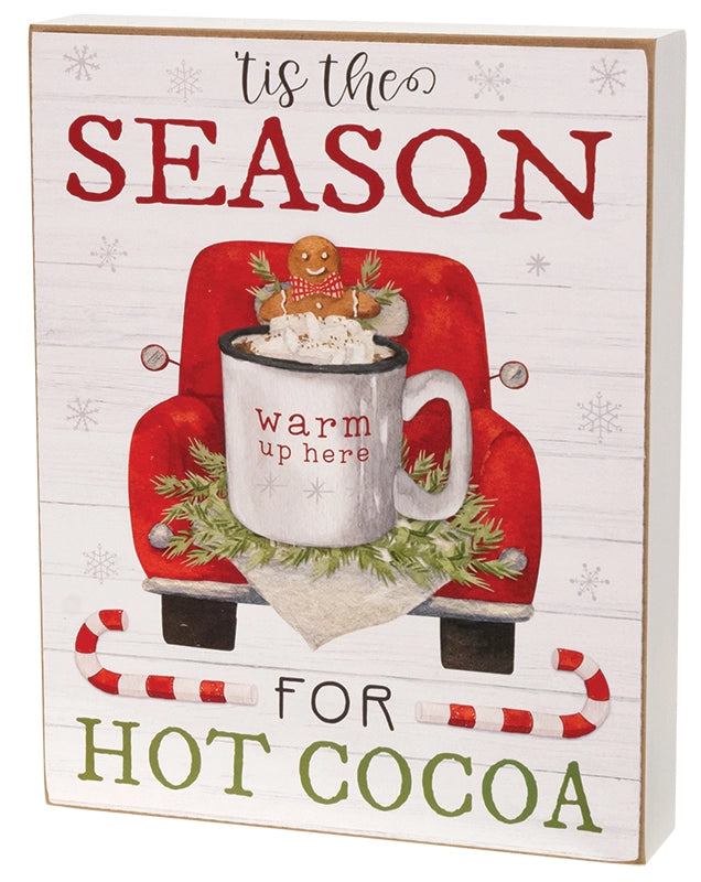 Hot Cocoa Box Sign Assorted