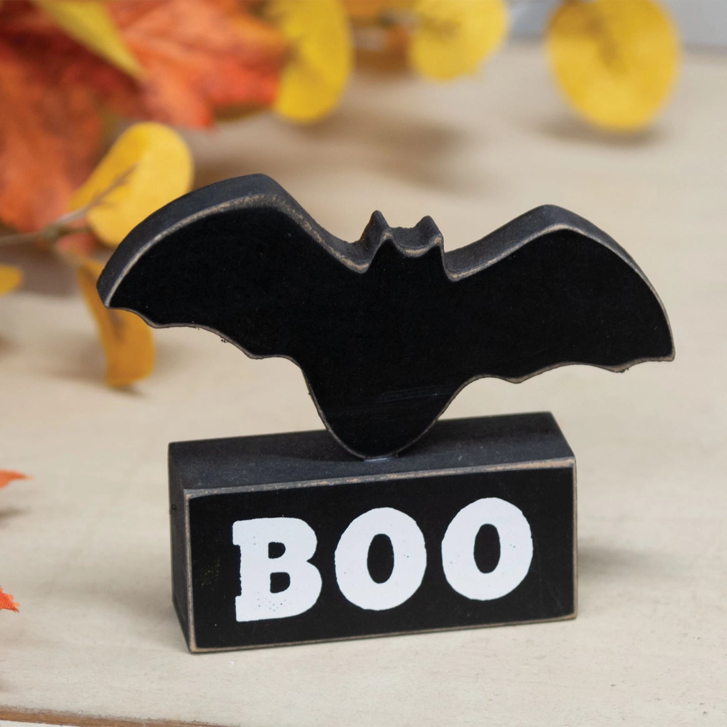 Wooden Bat On Boo Base