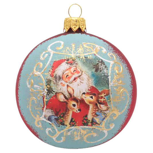 Santa Deer Bauble