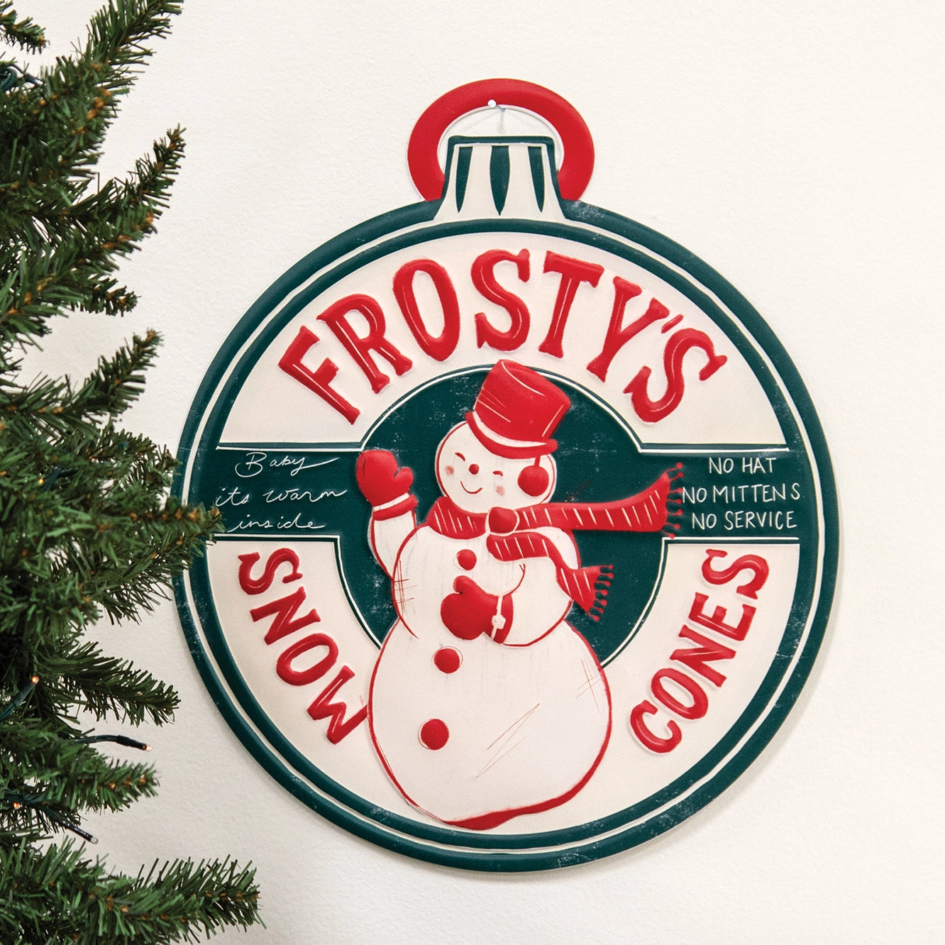 Frosty's Snow Cones Metal Sign