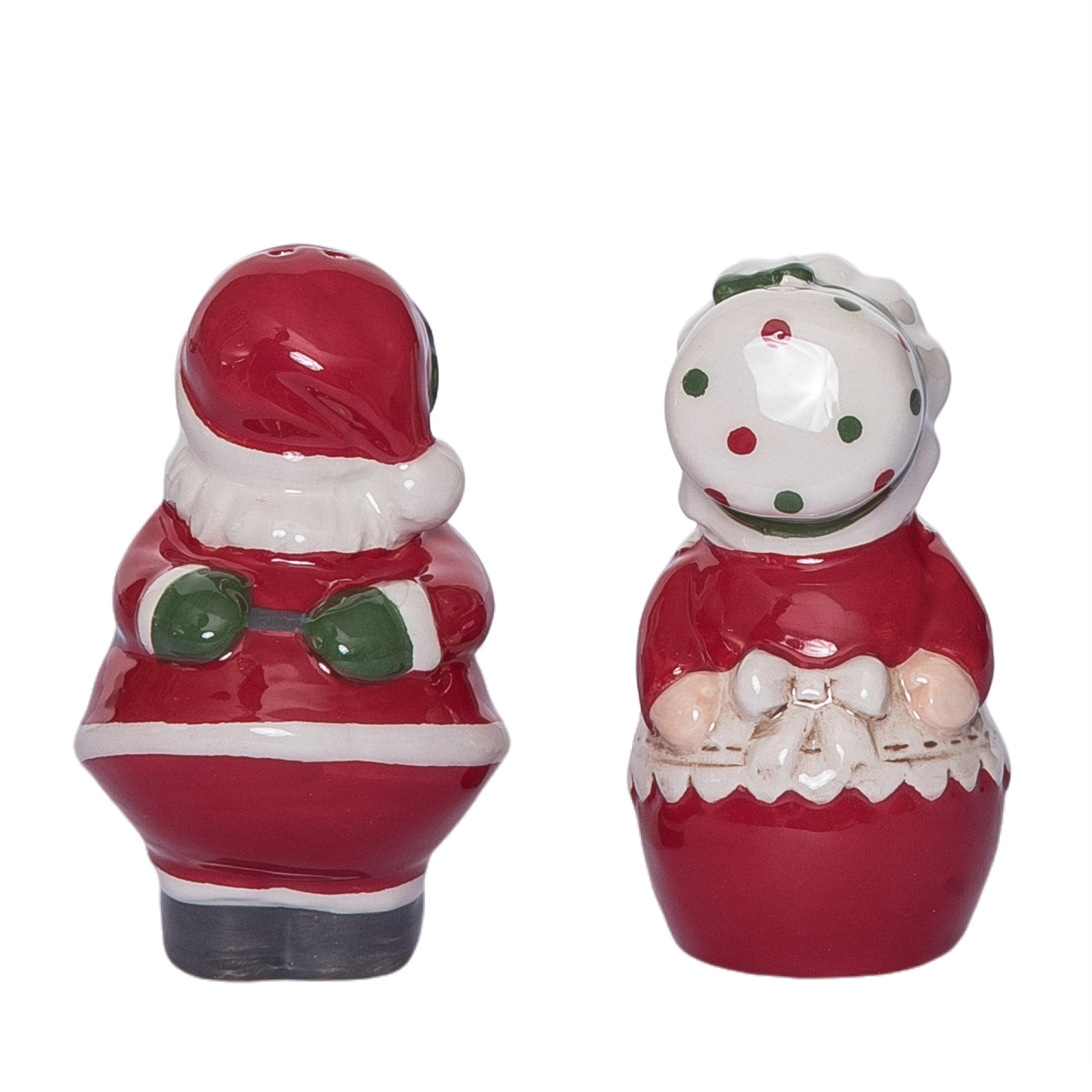 Kissing Mr & Mrs Claus Salt & Pepper Shaker Set