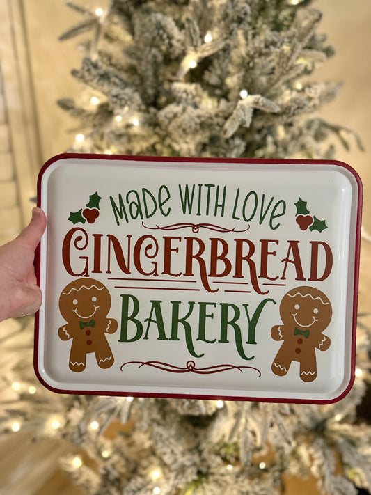 Metal Gingerbread Bakery Sign