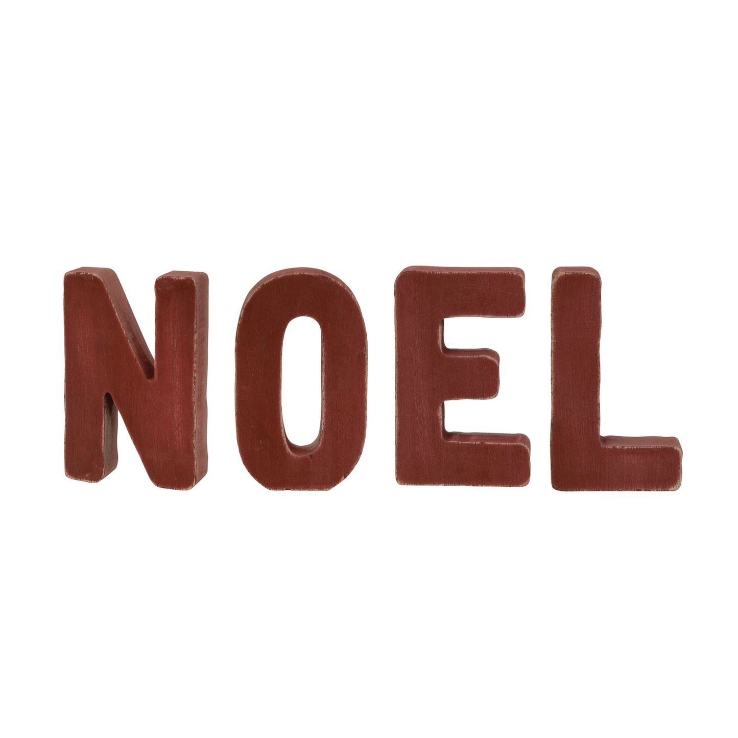 Red Wooden NOEL Letters