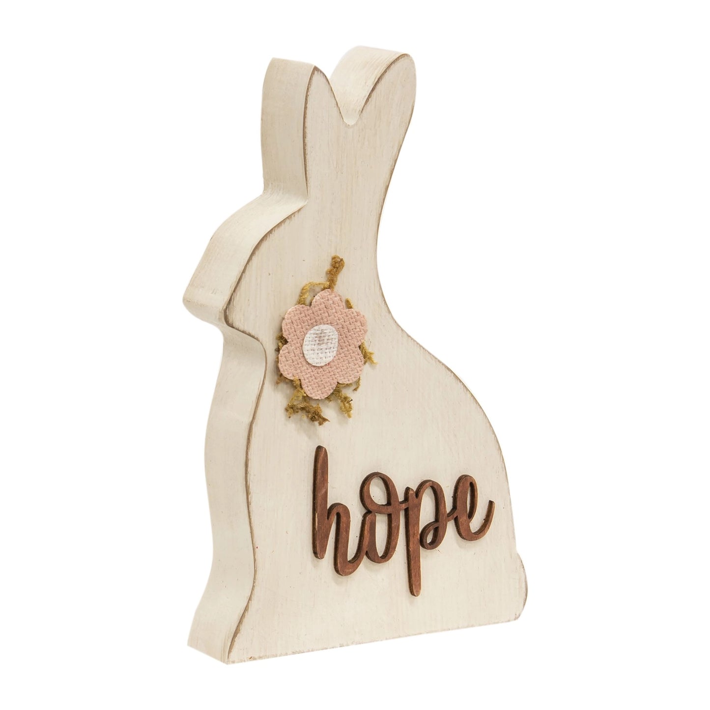 Hope Bunny Wooden Sitter