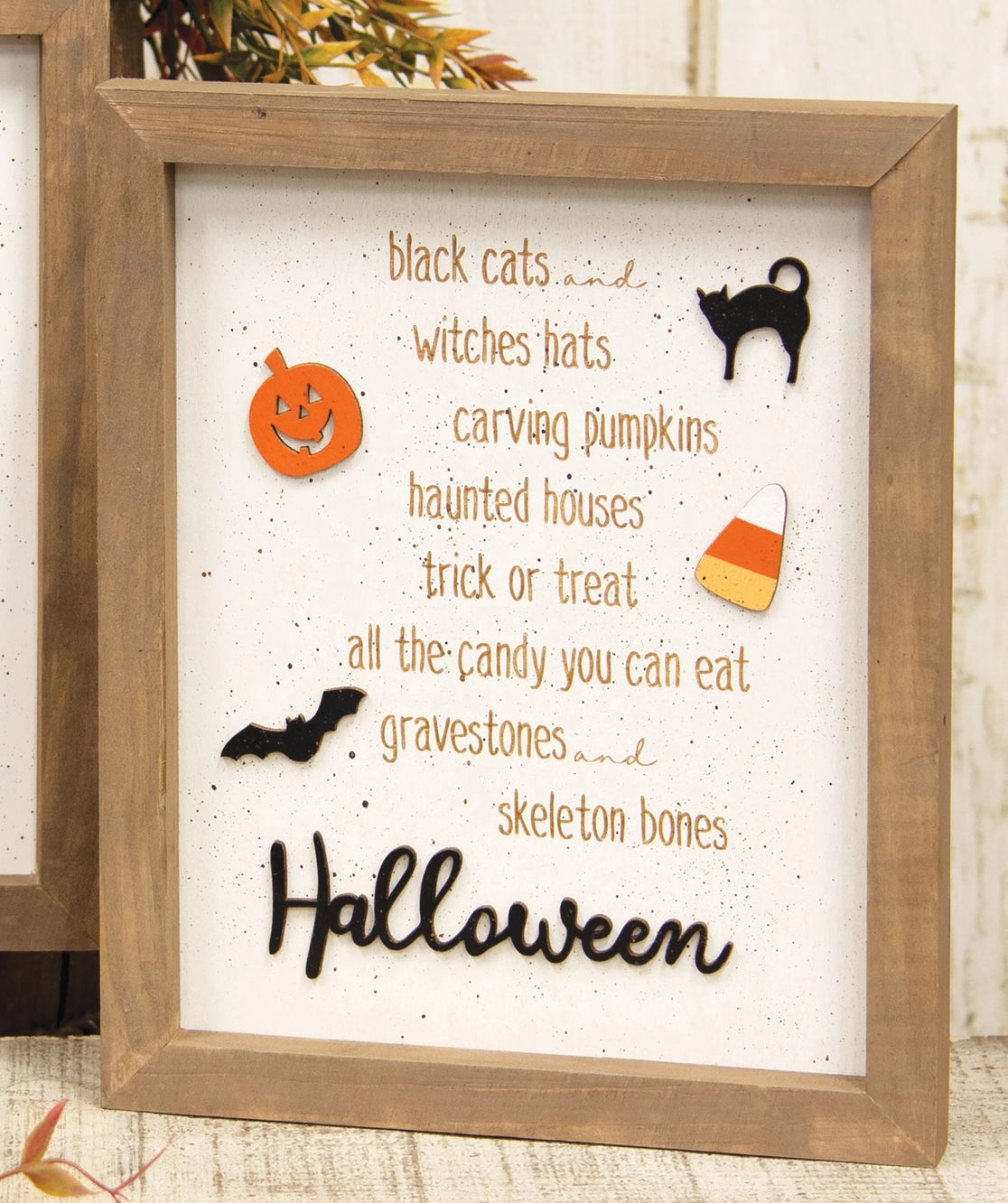 Halloween Wooden Framed Sign