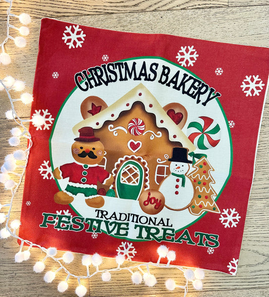 Traditional Festive Treats Gingerbread Cushion Cover