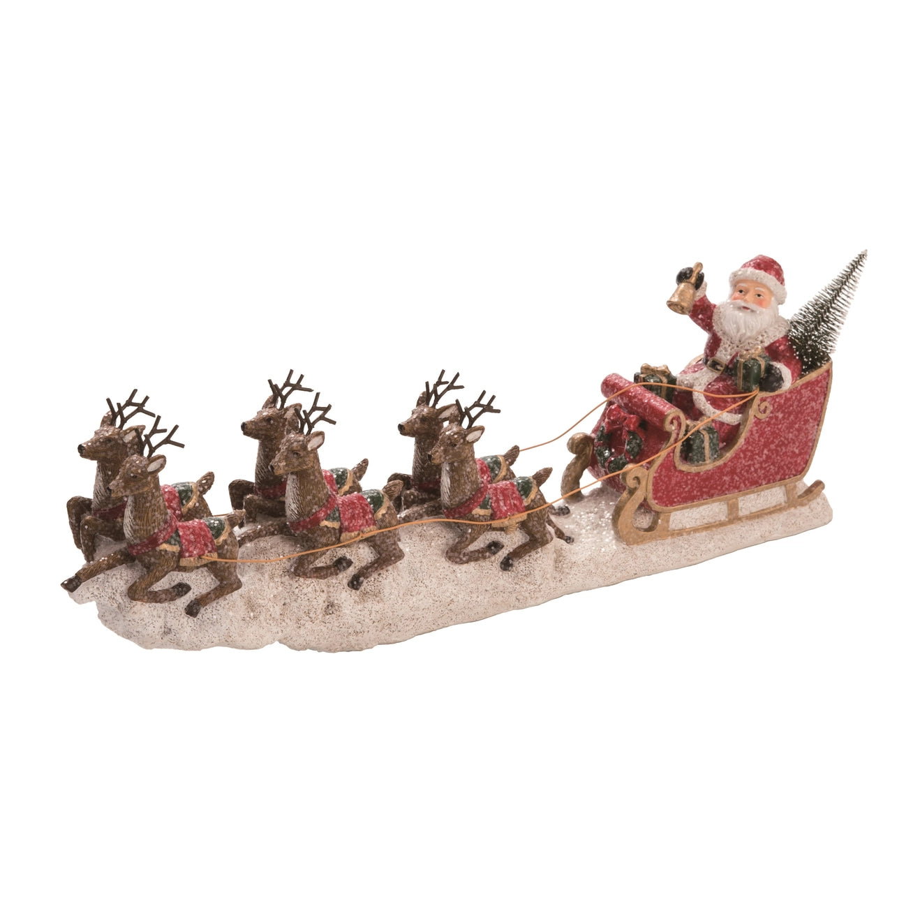 Christmas Reindeer with Santa Sleigh