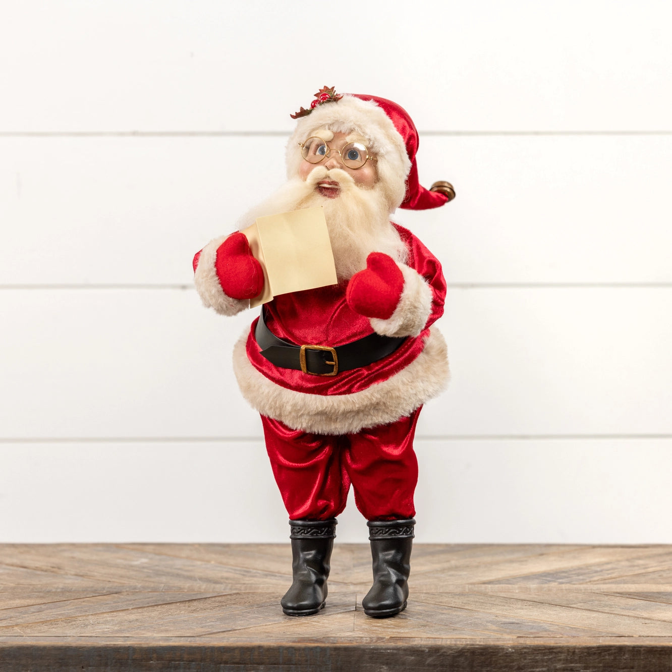 Vintage Singing Santa with Red Coat