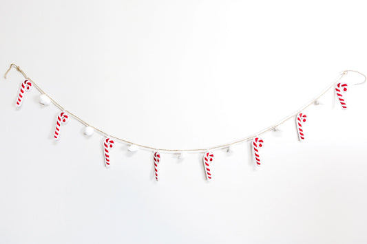 Candy Cane Felt Garland