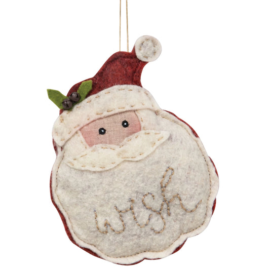 Felt Santa Wish Ornament