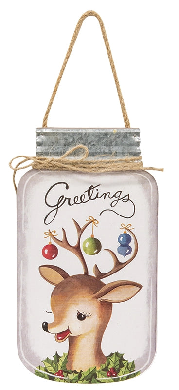 Mason Jar Christmas Hangers Assorted