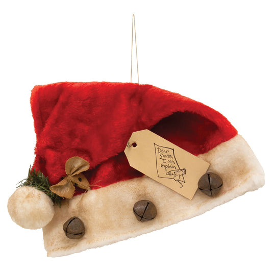 Peeping Mouse Santa Hat Hanging