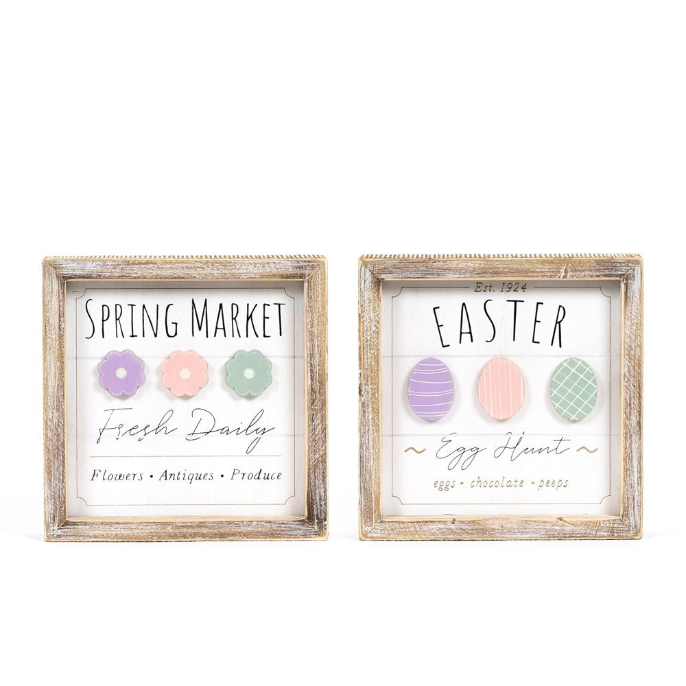 Easter/Spring Reversible Framed Picture