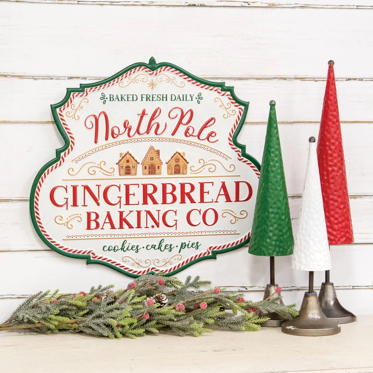 North Pole Gingerbread Baking Co. Metal Sign