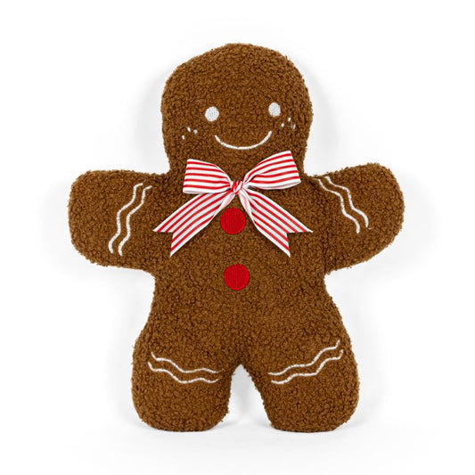 Mr Gingerbread with Bow Tie Pillow