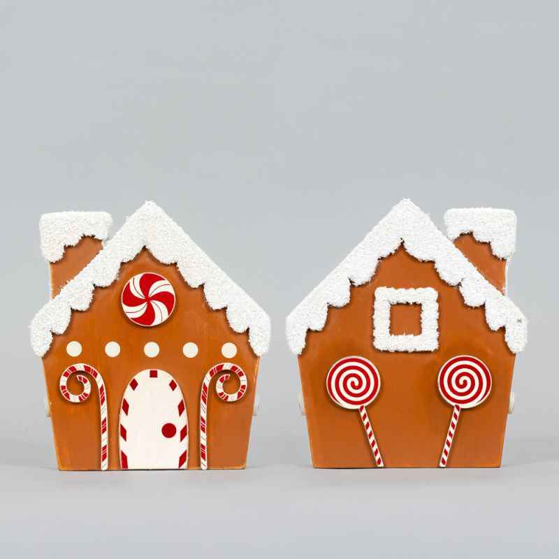 Wood Gingerbread house Decor