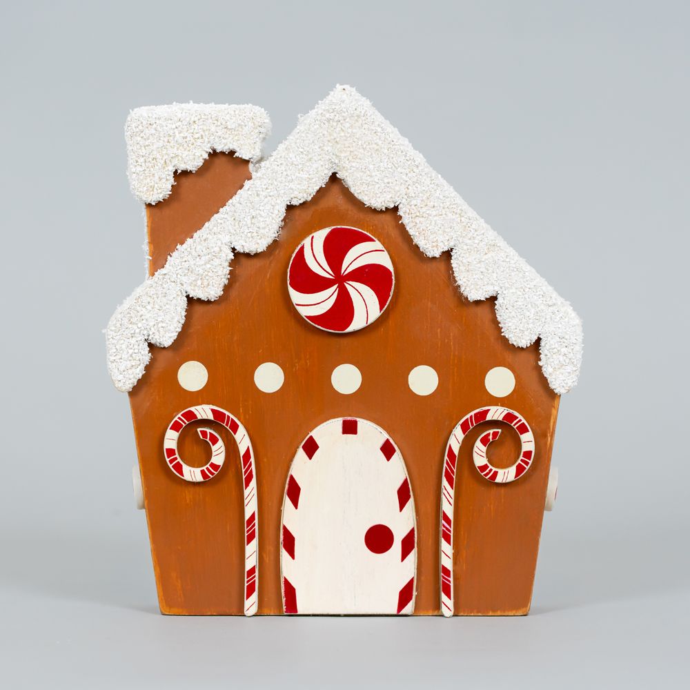 Wood Gingerbread house Decor