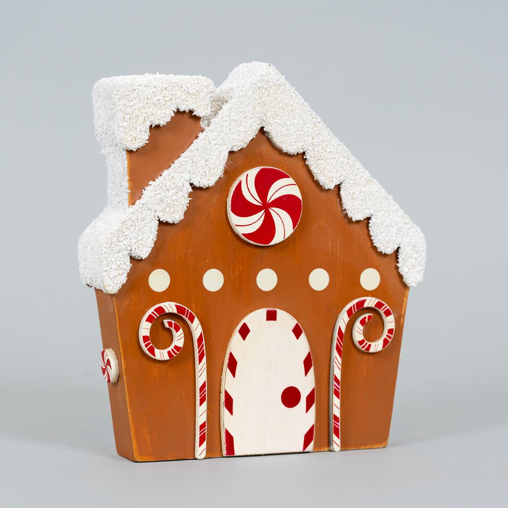 Wood Gingerbread house Decor