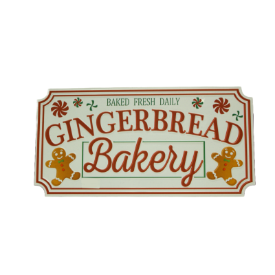 Metal Gingerbread Bakery Sign