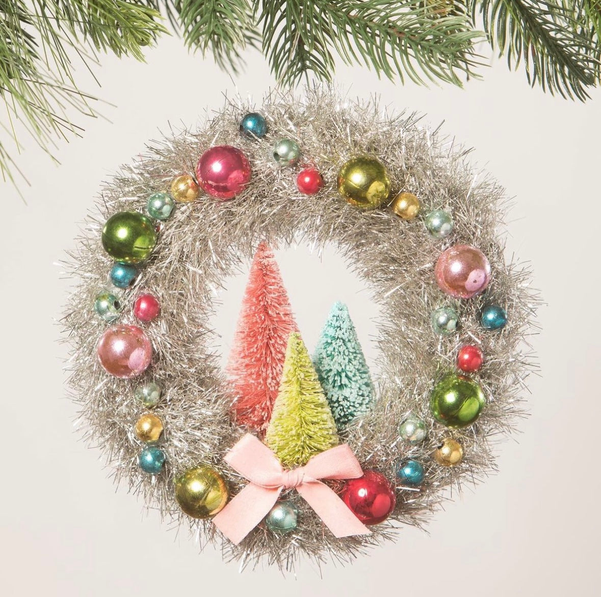 Brights Tinsel Wreath