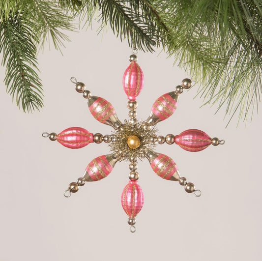 Hot Pink Starburst Ornament