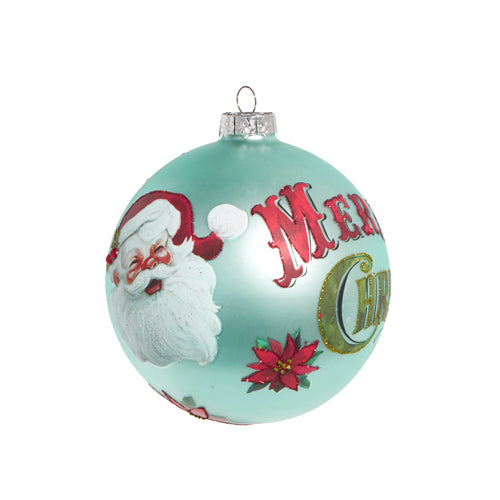 Vintage Farmhouse Merry Christmas Ball Hanging