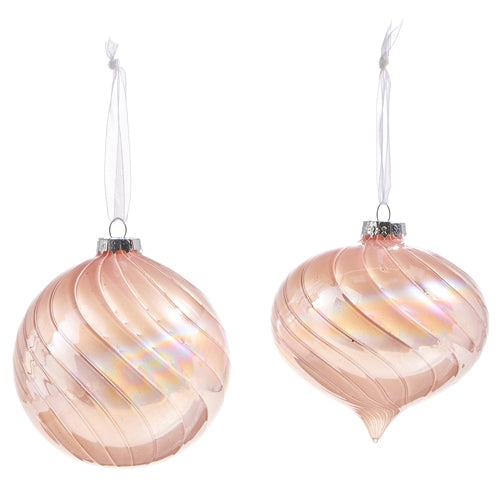 Jingle & Cocoa Iridescent Pink Hanging Assorted