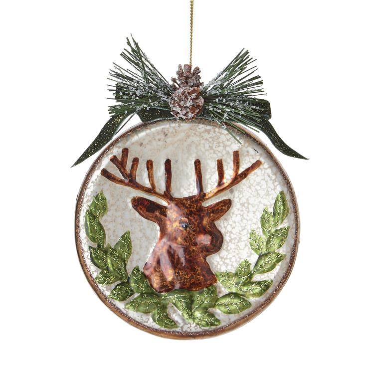 Holiday House Antique Reindeer Disc Hanging