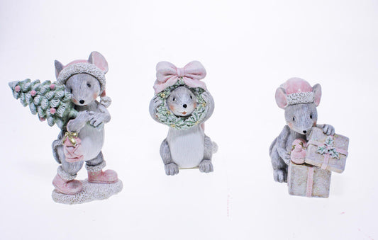 Christmas Mice Hanging Ornament