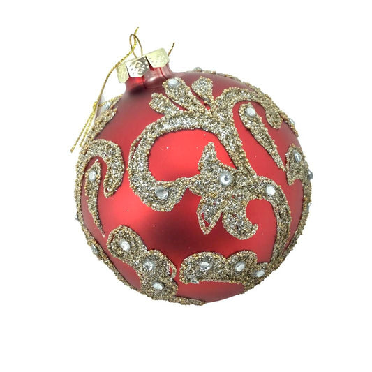 Red Gold Ball Hanging