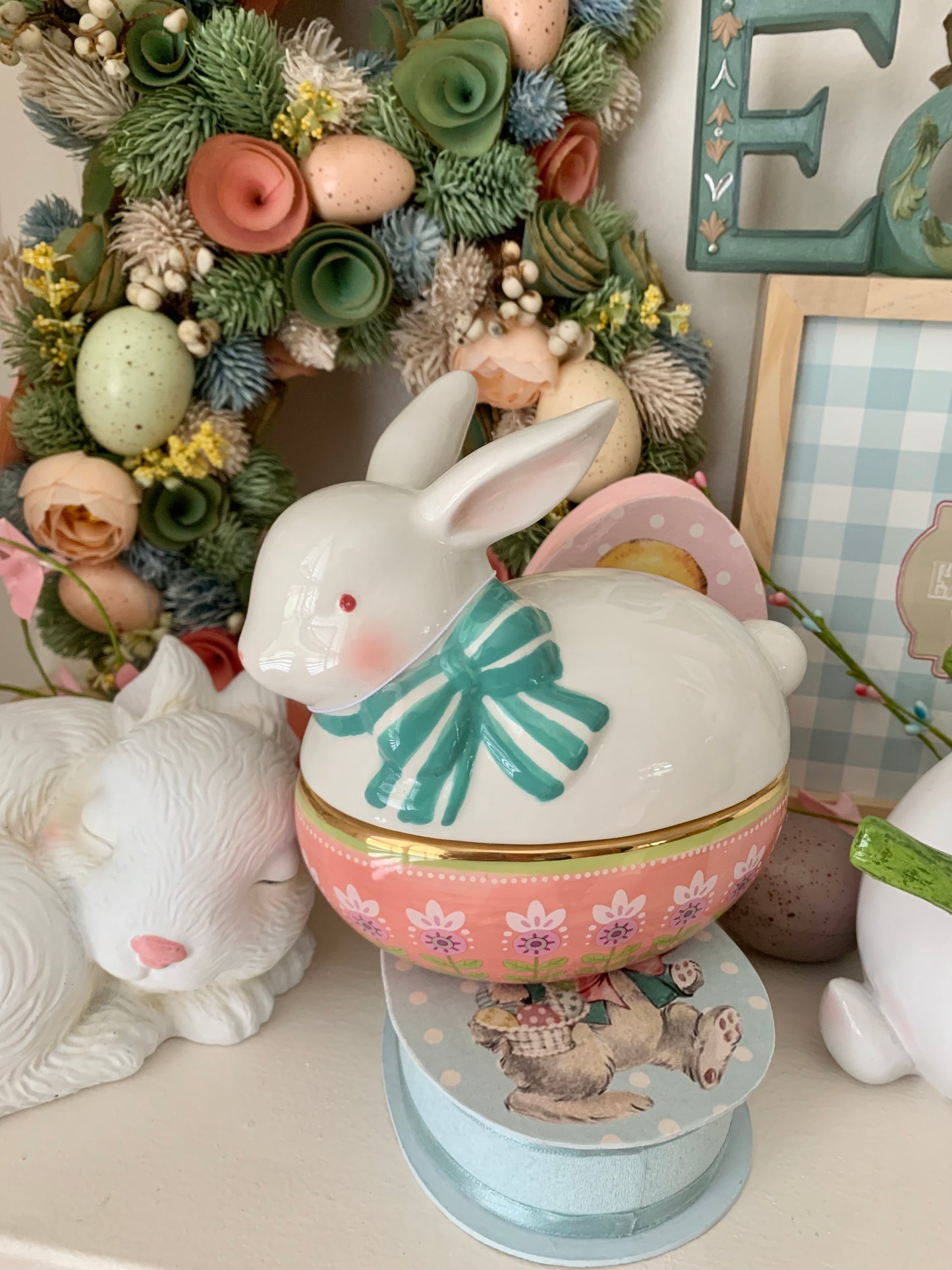 Rabbit Egg Trinket Box