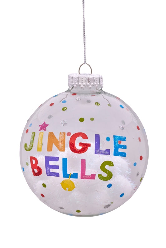 Jingle Bells Bauble filled with Snowballs