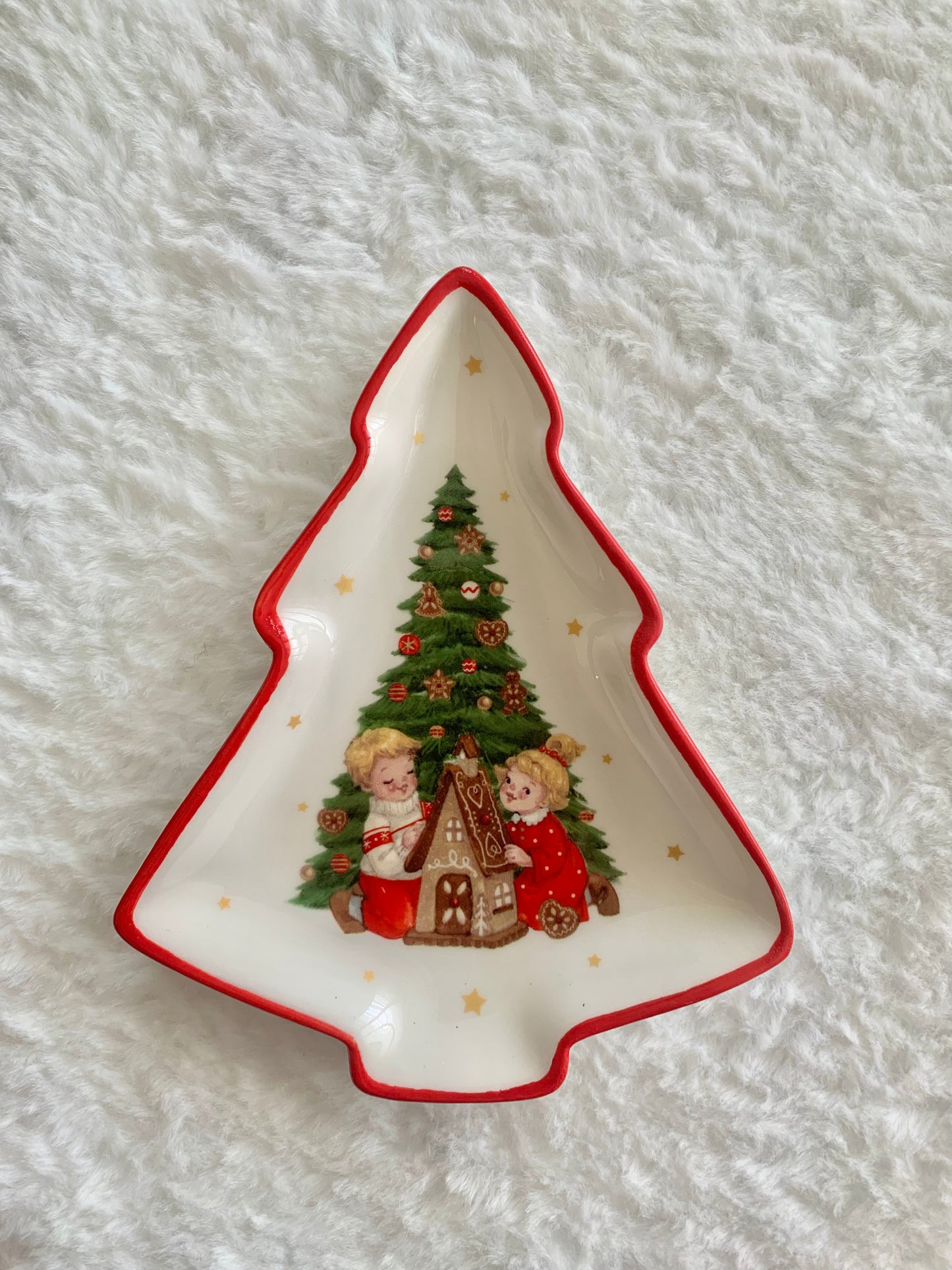 Christmas Scene Trinket Plates