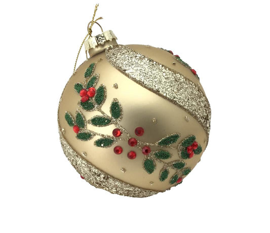 Traditional Gold Floral Ball Hanging