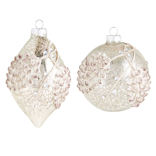 Natural Noel Gold Textured Pinecone Hanging Assorted