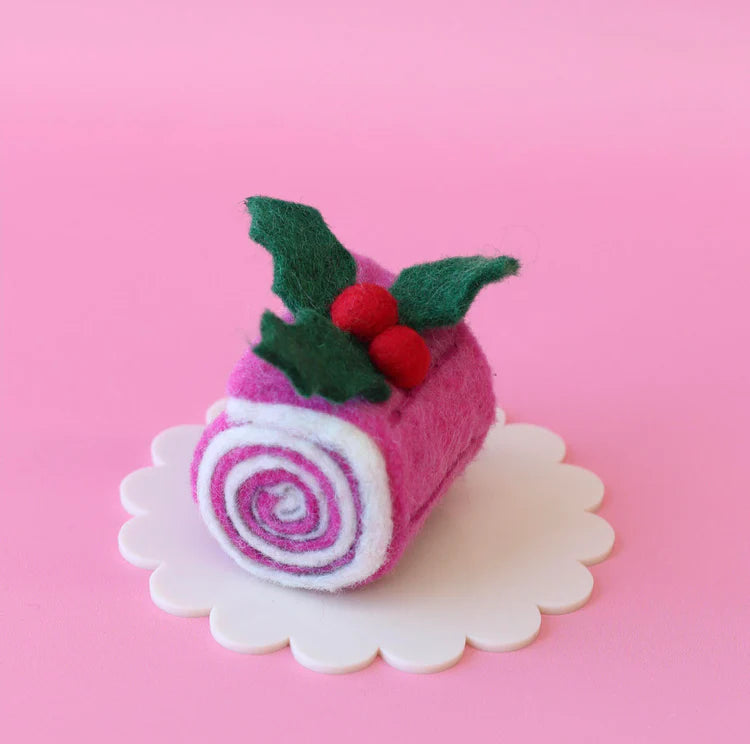 Raspberry Ripple Yule Log